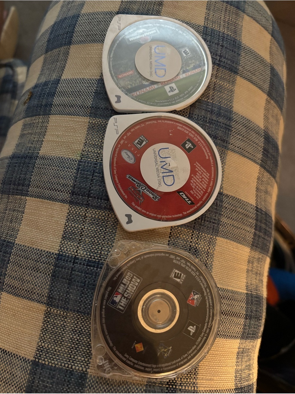 Sony PSP video Game Lot. MLB The Show:06, Cars-Race O Roma, Winning Eleven 9